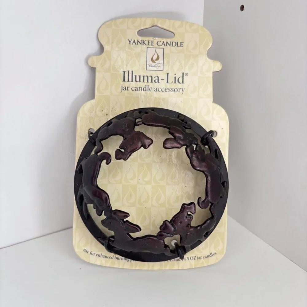 Yankee Candle Illuma Metal Lid Puppy Dog  22 oz. or 14.5 oz.  Jar‎ Candles New